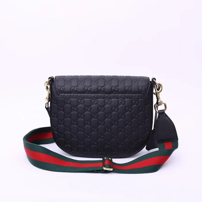Fake Gucci Supreme Monogram Web Medium Padlock Messenger Shoulder Bag - Image 6