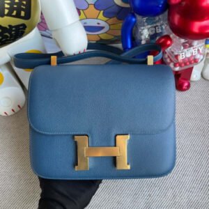 Fake Hermès Constance 18Cm Deep Blue