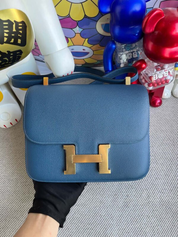 Fake Hermès Constance 18Cm Deep Blue