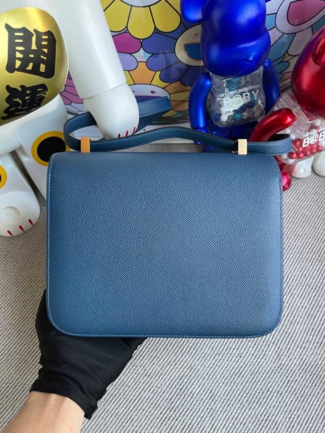 Fake Hermès Constance 18Cm Deep Blue - Image 3