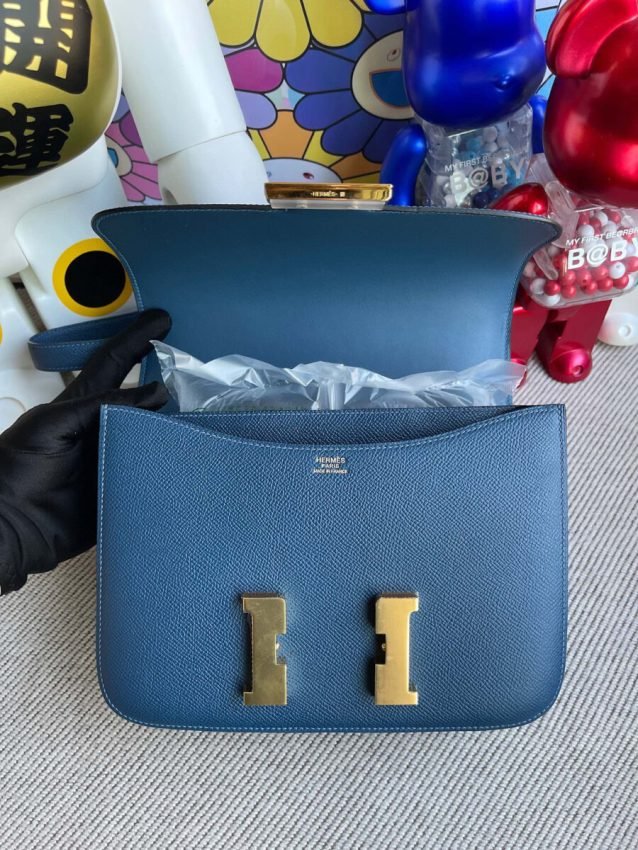 Fake Hermès Constance 18Cm Deep Blue - Image 5