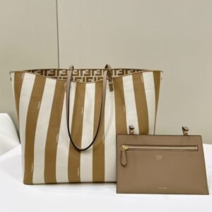 Alternative view of Fake Fendi Two Side Small Tote Beige