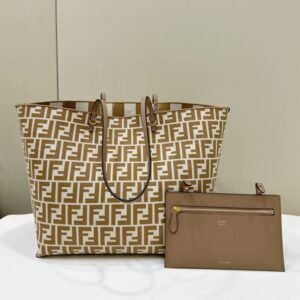 Fake Fendi Two Side Small Tote Beige