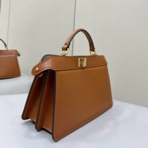 Alternative view of Fake Fendi Peekaboo Large Brown