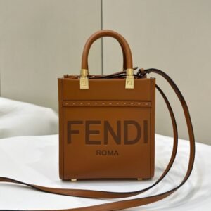 Fake Fendi Mini Tote Brown