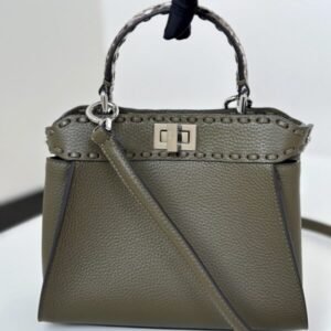 Replica Fendi Peekaboo Small Dark Grey