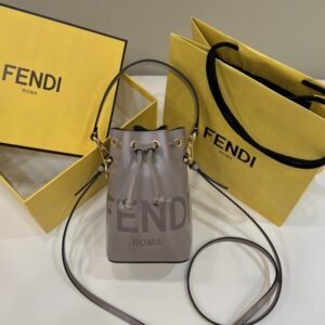 Fake Fendi Tresor Mini Bucket Grey