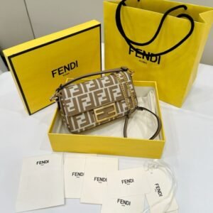 Fake Fendi Baguette Ff Brown