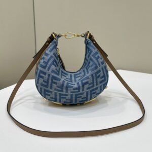 Fake Fendi Fendigraphy Small Denim Blue