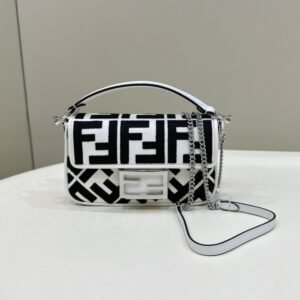 Fake Fendi Baguette Small White