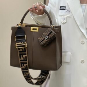 Alternative view of Fake Fendi Peekaboo X Lite Brown