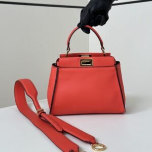 Fake Fendi Peekaboo Small Red