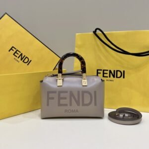 Fake Fendi By The Way Boston Dark Beige