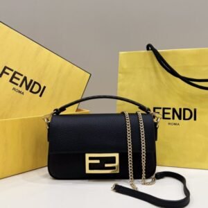 Fake Fendi Baguette Small Black