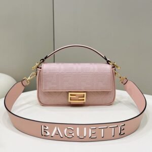 Fake Fendi Baguette Ff Pink