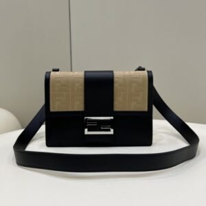 Fake Fendi Baguette Pouch Black