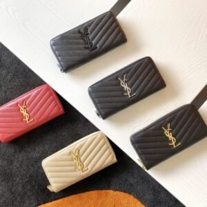 Yves Saint Laurent Long Zippered Wallet
