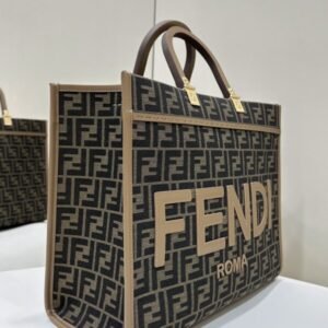 Alternative view of Replica Fendi Sunshine Tote Brown Monogram