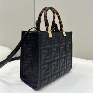 Alternative view of Replica Fendi Small Tote Black