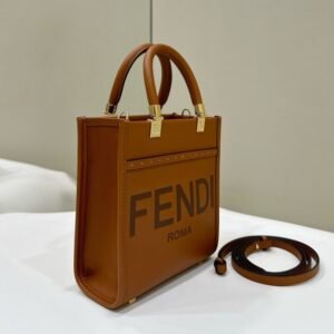 Alternative view of Fake Fendi Mini Tote Brown
