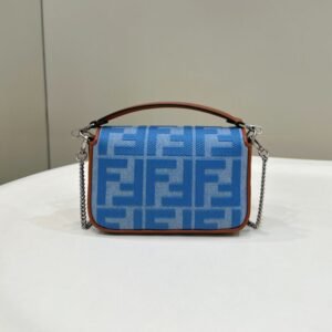 Alternative view of Fake Fendi Baguette Small Denim Blue