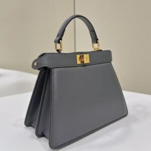 Alternative view of Replica Fendi Peekaboo Mini Grey