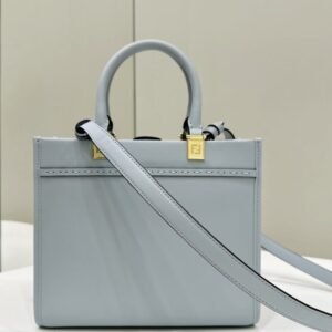 Alternative view of Replica Fendi Small Tote Sky Blue