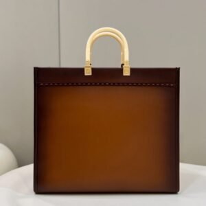Alternative view of Fake Fendi Peekaboo Tote Brown