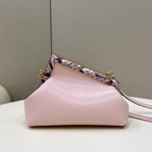 Alternative view of Fake Fendi First Pink Python