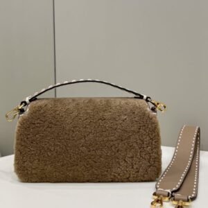 Alternative view of Replica Fendi Baguette Brown Wool