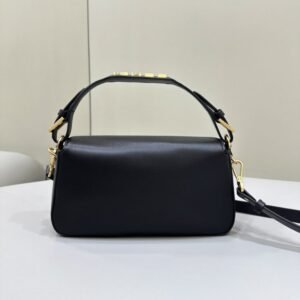 Alternative view of Replica Fendi Baguette Full Leather Black