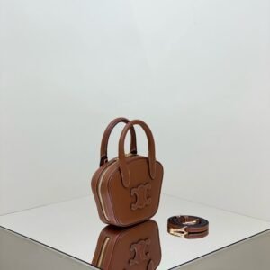 Alternative view of Replica Celine Bowling Bag Brown