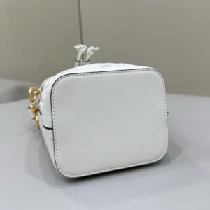 Alternative view of Replica Fendi Tresor Mini Bucket White
