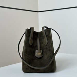 Fake Fendi Origami Small Dark Green