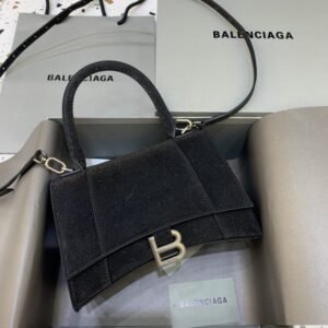 Fake Balenciaga Hourglass Shine Black
