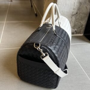 Alternative view of Replica Bottega Veneta Travel Bag Black White
