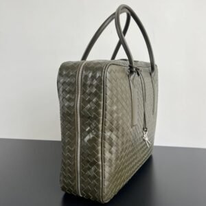 Alternative view of Fake Bottega Veneta Travel Briefcase Dark Green