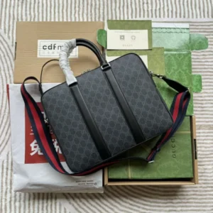 Alternative view of Replica Gucci GG Black Briefcase