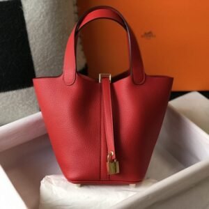 Fake Hermès Picotin Lock Red