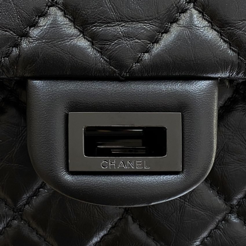 CHANEL 2.55 Bag Large Black - Image 5