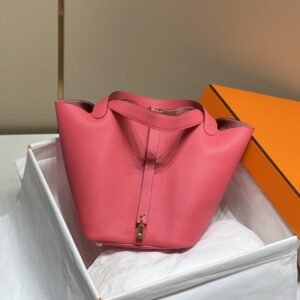 Alternative view of Fake Hermès Picotin Lock Pink