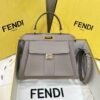 Replica Fendi Peekaboo With Patch Pocket Beige