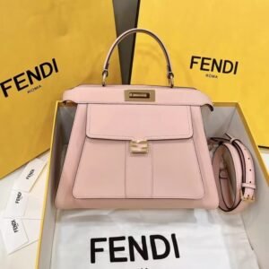 Fake Fendi Peekaboo With Patch Pocket Pink