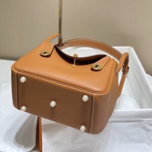 Alternative view of Fake Hermès Lindy Golden Brown