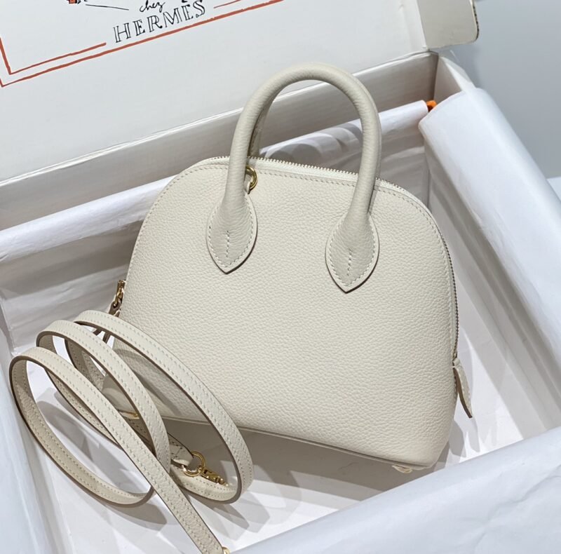 Replica Hermès Mini Bolide – White