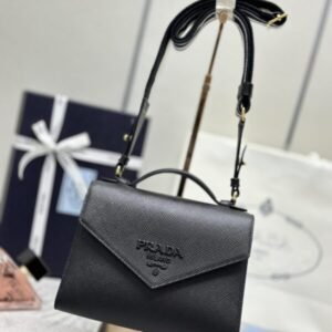 Replica Prada Saffiano Black Envelope