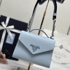 Replica Prada Saffiano Blue Envelope