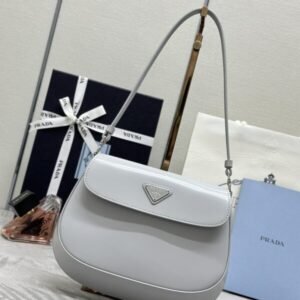 Replica Prada Cleo Small Grey Flap