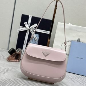 Fake Prada Cleo Small Pink Flap