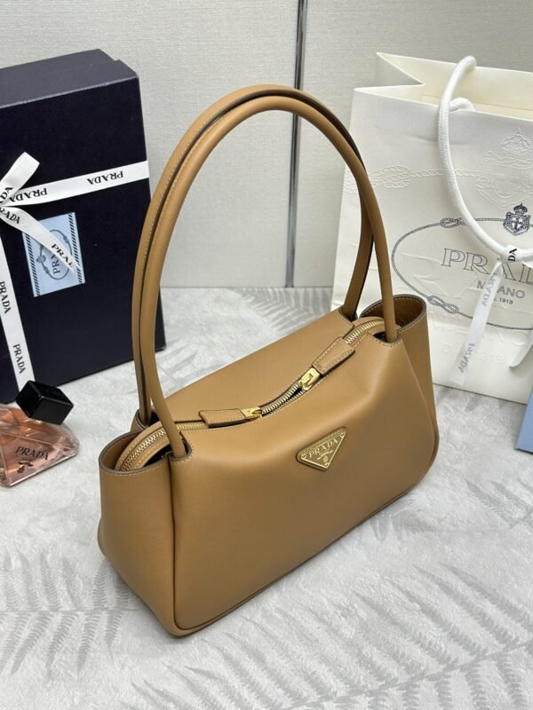 Fake Prada Medium Caramel Shoulder Bag - Image 5